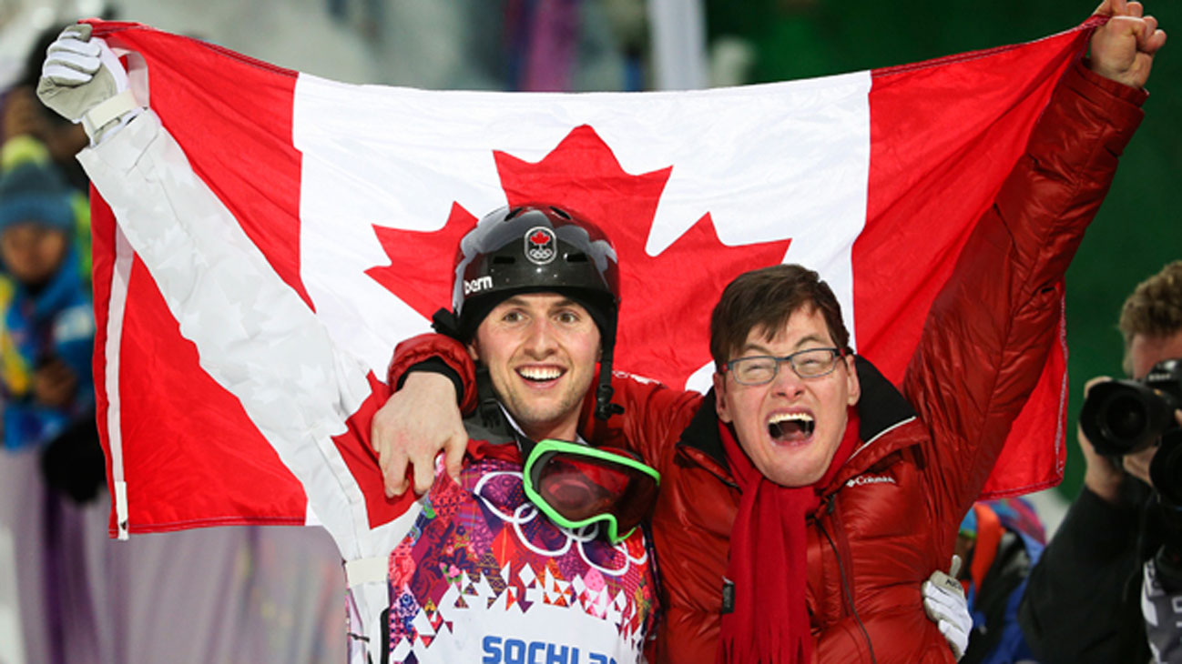 Alexandre Bilodeau Embraces His Brother And Hero After Olympic Triumph
