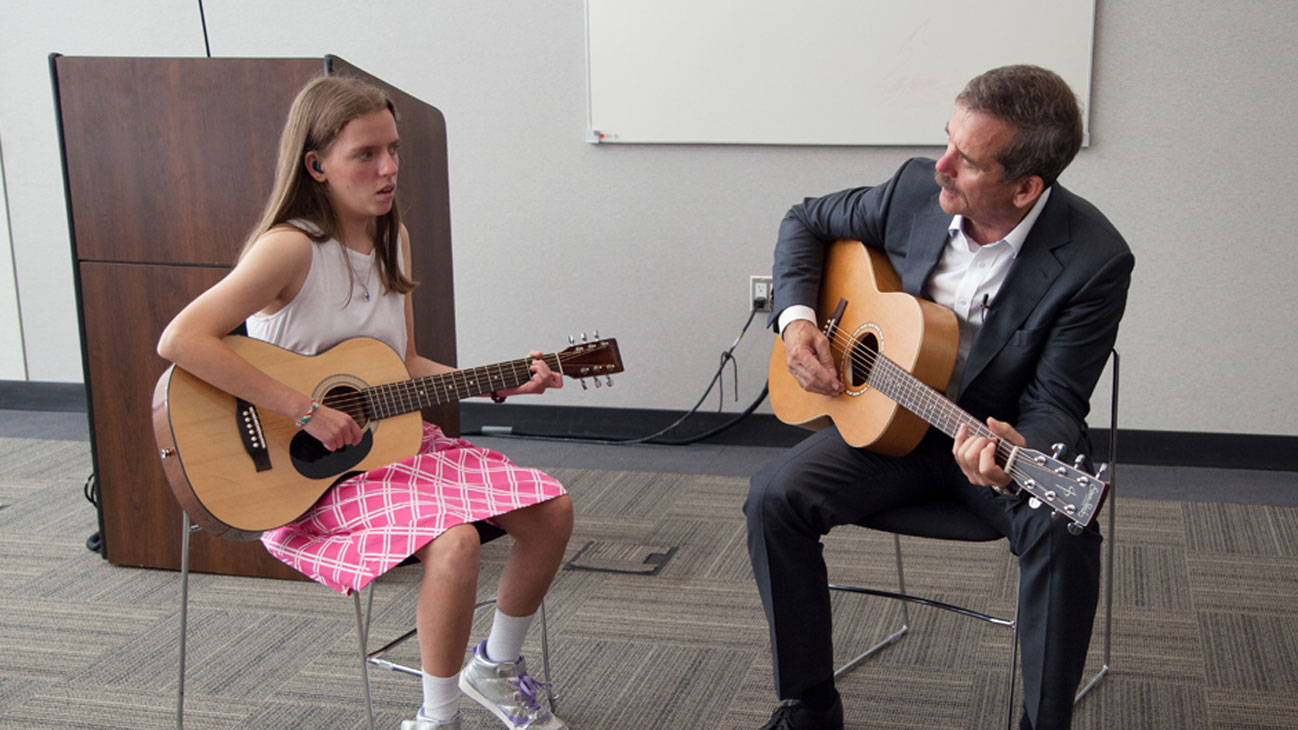 Inspiring Teen Meets Inspiring Astronaut