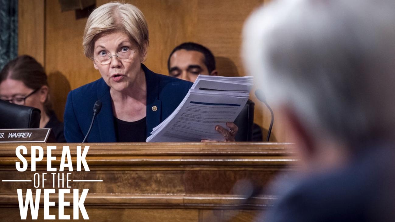 Speak of the Week: Elizabeth Warren and the Wells Fargo Scandal