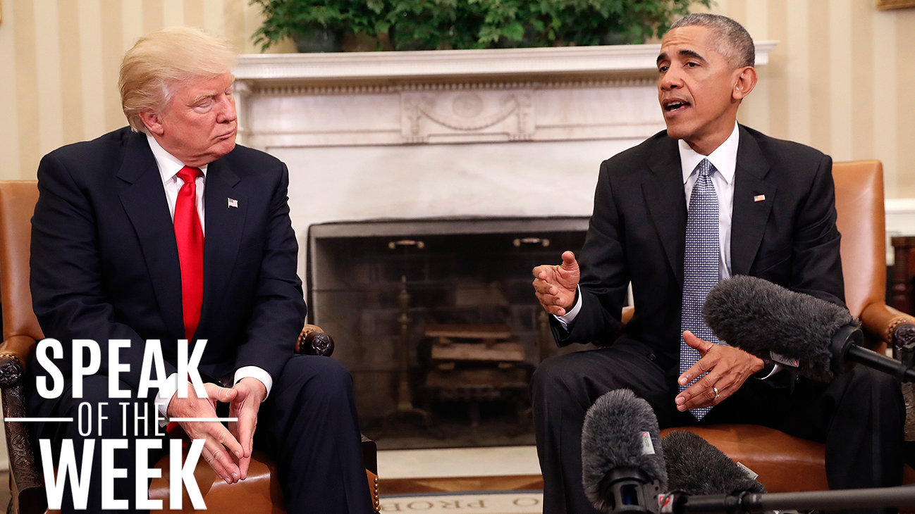 Speak of the Week: President Obama’s First Meeting with President-Elect Trump
