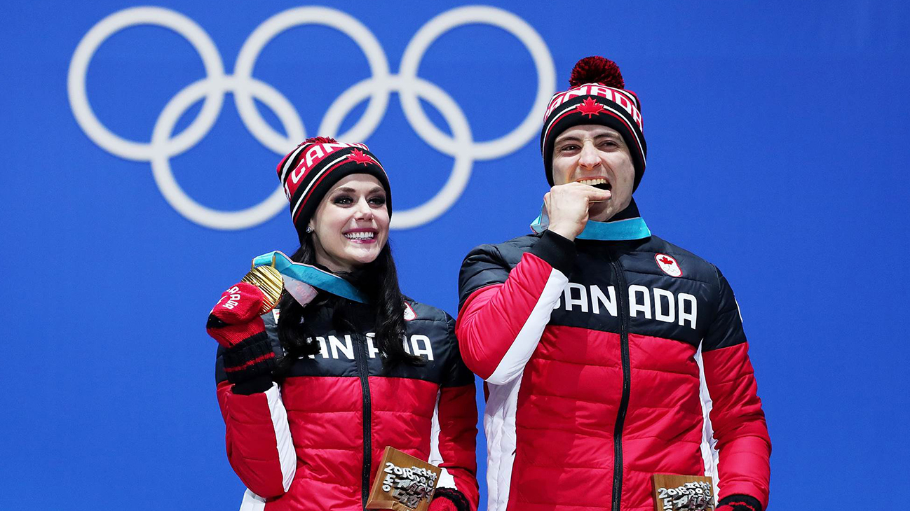 Tessa Virtue and Scott Moir