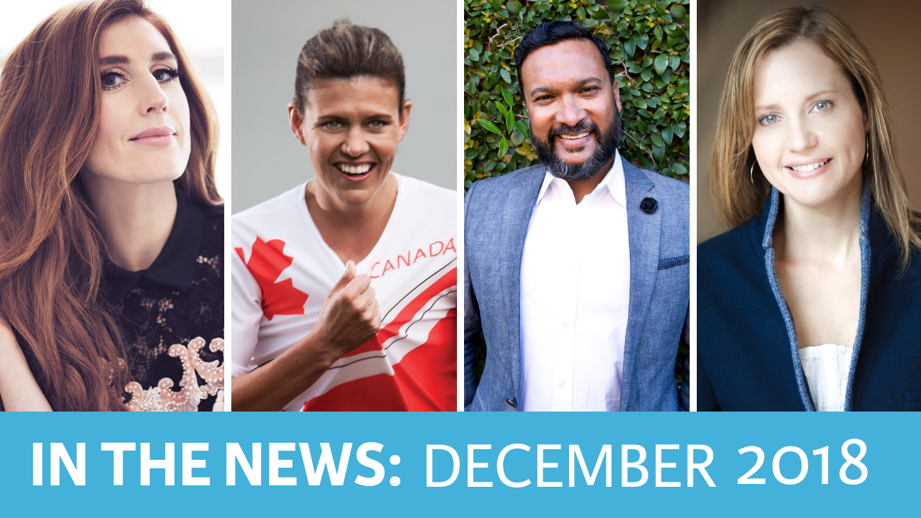 Speakers in the News: Jessi Cruickshank, Christine Sinclair, Afhdel Aziz, and Samantha Nutt