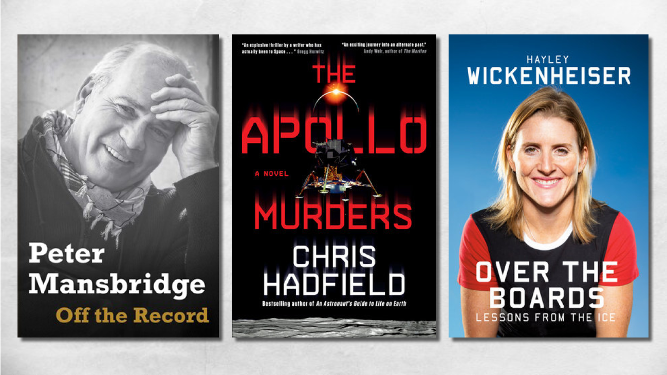 New Books in October by Peter Mansbridge, Chris Hadfield, and Hayley Wickenheiser