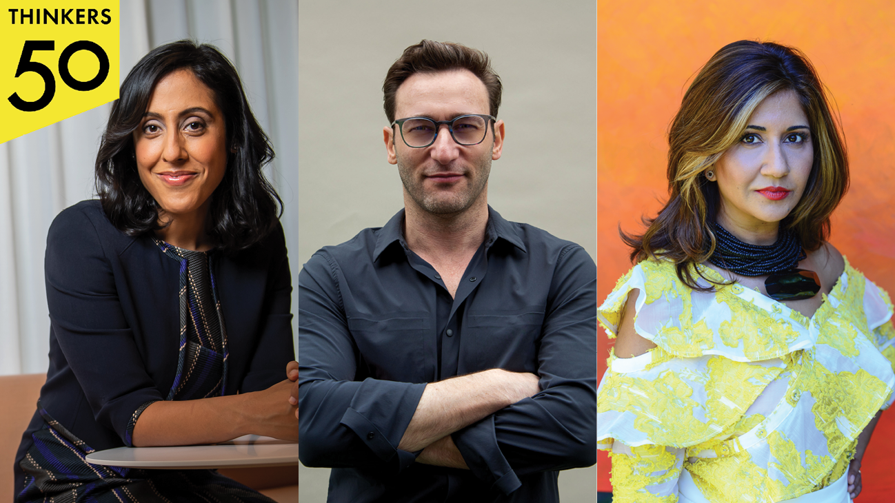 Erica Dhawan, Simon Sinek, and Nilofer Merchant