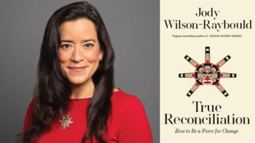 Jody Wilson-Raybould and cover of new book, True Reconciliation