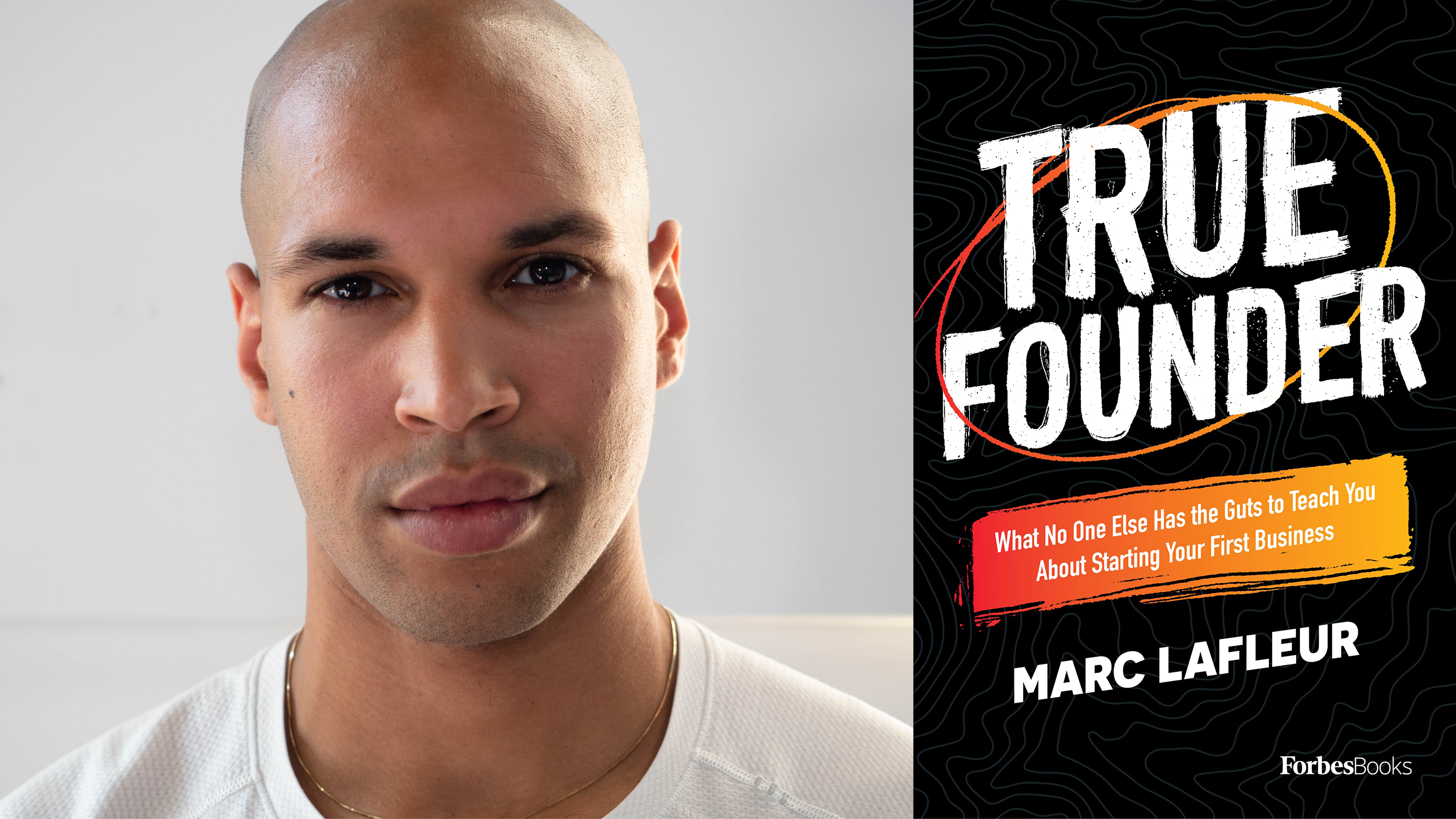 Marc Lafleur and his new book, True Founder