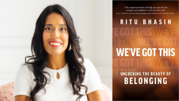 Ritu Bhasin and cover of new book, We've Got This