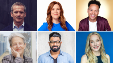 Chris Hadfield, Clara Hughes, Anthony McLean, Janice Gross Stein, Hamza Khan, and Jessica Holmes