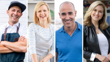 Matt Basile, Anna Olson, David Rocco, Jennifer Valentyne