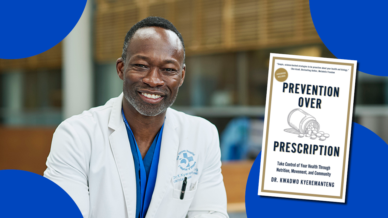 Dr. Kwadwo Kyeremanteng and his new book, Prevention Over Prescription