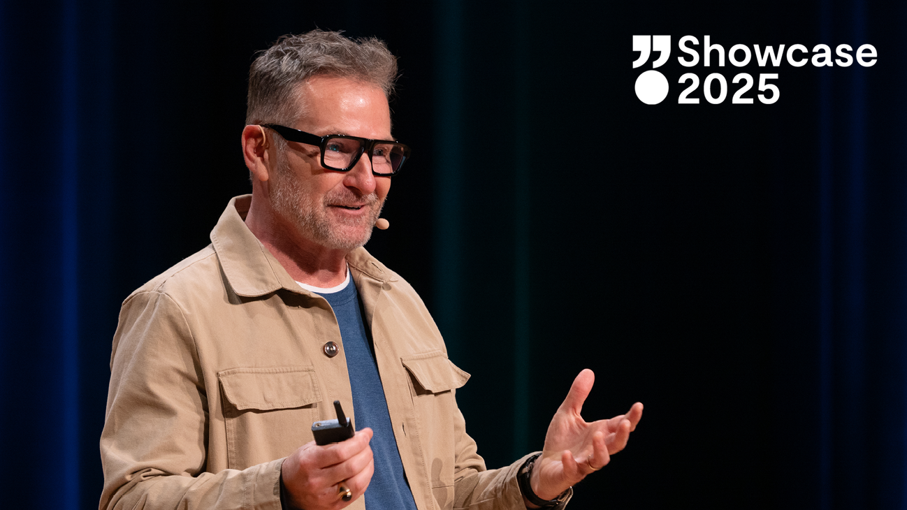 Doug Stephens speaking at Showcase 2025