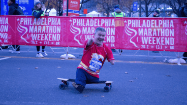 Chris Koch at the Philadelphia Marathon