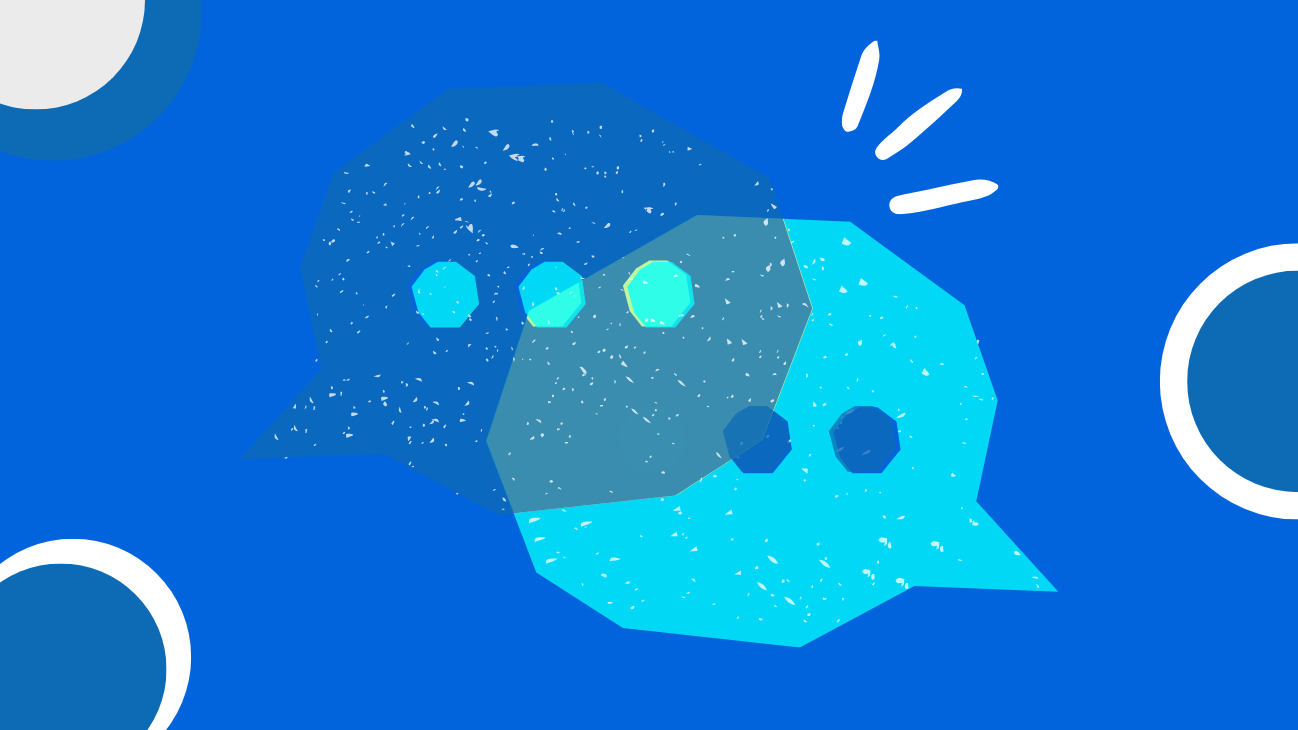 Picture of two speech bubbles