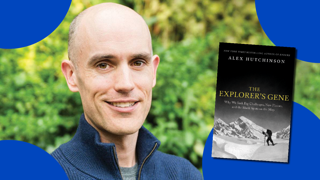 Alex Hutchinson and his new book, The Explorer's Gene