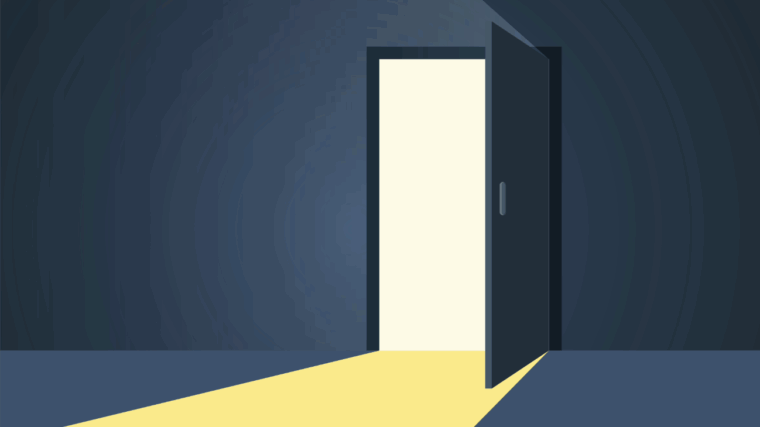 Image of a door opening, representative of National Addictions Awareness Week