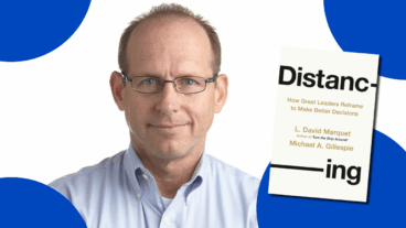 David Marquet with his new book, Distancing