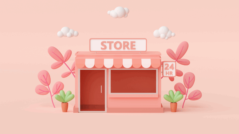 Image of storefront, representative of Small Business Week