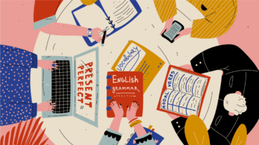 People studying
