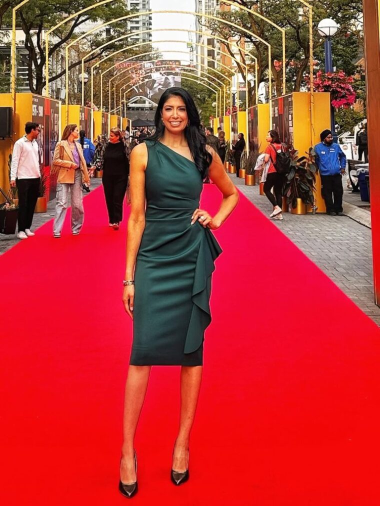Pooja Handa on the red carpet