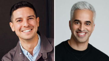 Headshots of Shane Feldman and Riaz Meghji