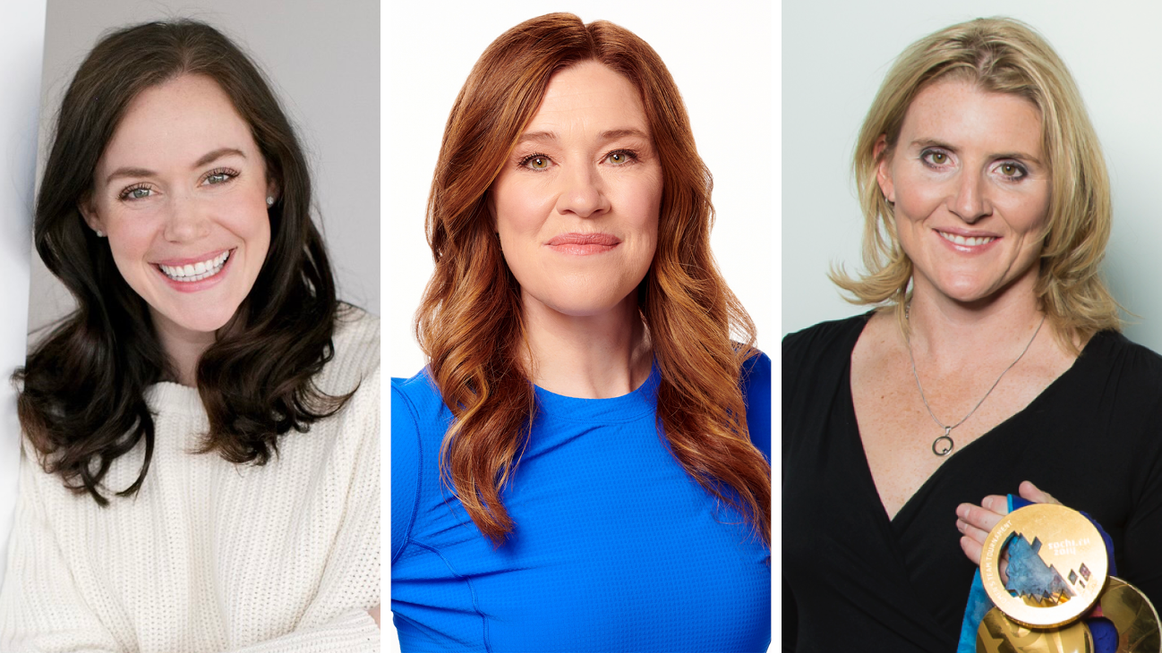 Tessa Virtue, Clara Hughes, and Dr. Hayley Wickenheiser