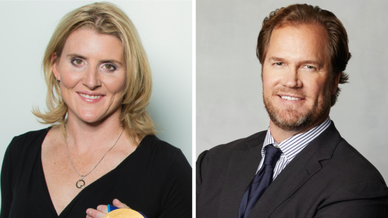 Hockey keynote speakers Dr. Hayley Wickenheiser and Chris Pronger