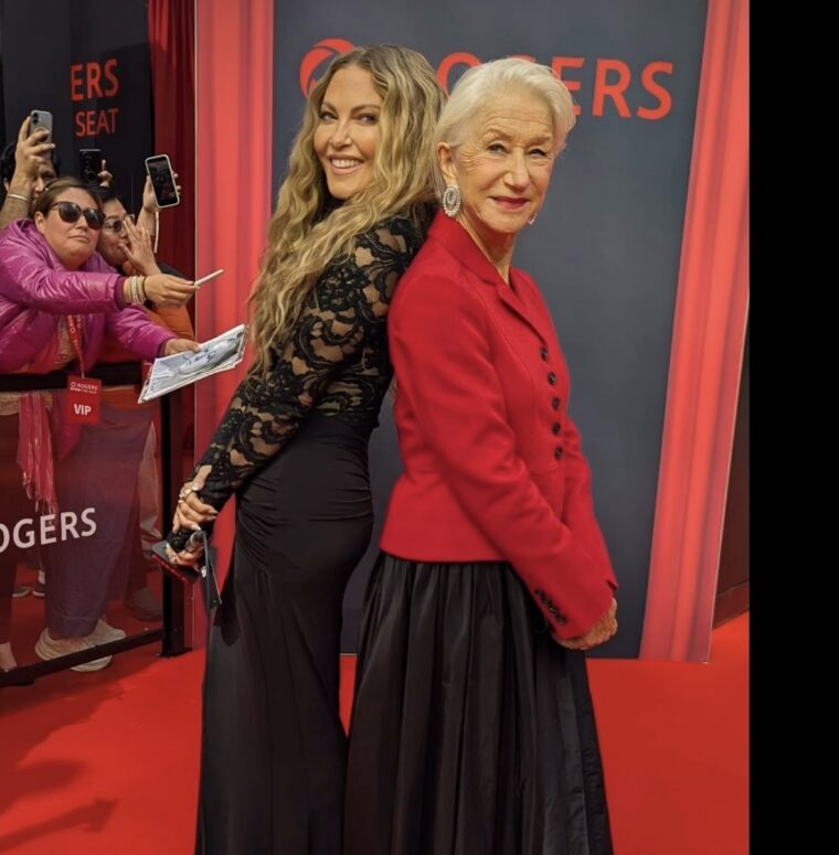 Cheryl Hickey with Helen Mirren