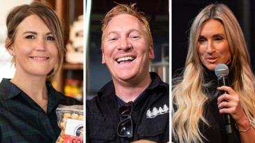 Emily O'Brien, Graham Sherman, and Alicia Woods