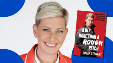 Susan Stewart and her new book, A Little More than a Rough Patch